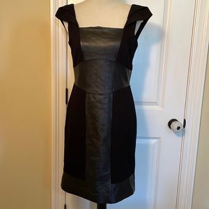 Black Antonio Melani Dress Leather